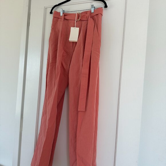 NWT Ulla Johnson Kori Pants Wide Leg High Waist Center Pleat Size 6 in Dahlia - Picture 6 of 10